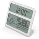 Цифровий термогігрометр DHT012 | Годинник з термометром, гігрометром та календарем, Білий 7458 фото 1
