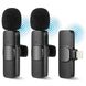 Подвійний бездротовий петличний Lightning мікрофон Savetek P27-2 для iPhone, iPad, Macbook, 2.4 ГГц 0259 фото 2