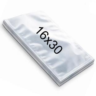 Пакети для вакуумного пакувальника 16x30 см, 10шт, гофровані (рифлені) 7782 фото