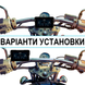 Мультимедійний монітор для мотоцикла зі швидкознімним кронштейном Podofo A4203 з 5" IPS-екраном, Bluetooth, Apple CarPlay та Android Auto