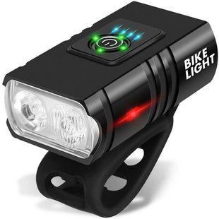 Акумуляторний велосипедний ліхтар Bike Light BK-02 Pro, 2XPE | Велофара на кермо 0049 фото