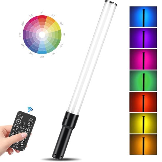 Ручная светодиодная LED лампа Andoer D3 | студийный видео-свет с RGB подсветкой и регулируемой яркостью 1049 фото