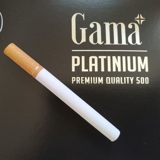 Сигаретные гильзы премиум Gama Platinum, 500 шт 7279 фото