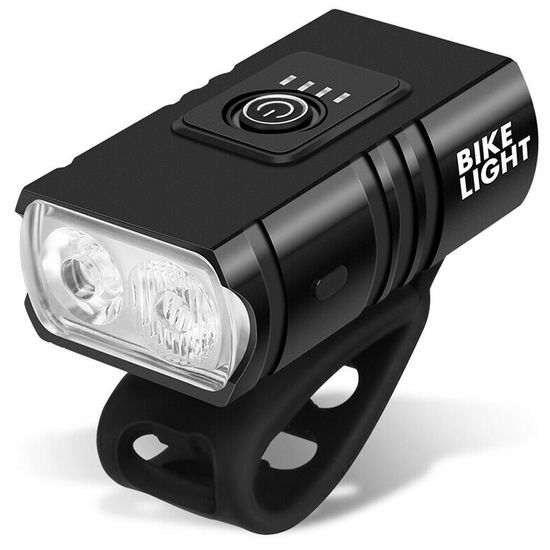 Акумуляторний велосипедний ліхтар Bike Light BK-02 Pro, 2XPE | Велофара на кермо 0049 фото