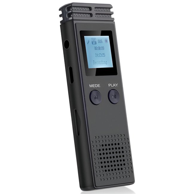 Профессиональный цифровой стерео диктофон Savetek GS-R84, 8 Гб, до 42 часов записи 7553 фото