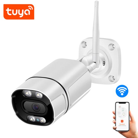 Беспроводная уличная WiFi IP камера видеонаблюдения USmart OC-01w, с двойной подсветкой, для умного дома Tuya, 3 Мп 0136 фото