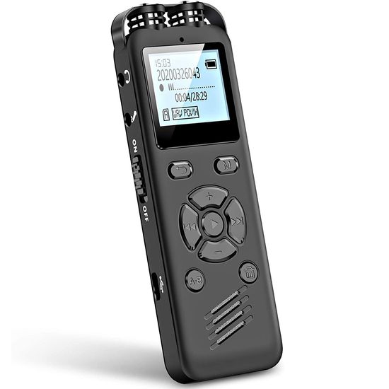Професійний цифровий диктофон Savetek GS-R69, 32 Гб, стерео, з голосовою активацією та шумозаглушенням, до 54 годин запису 0173 фото