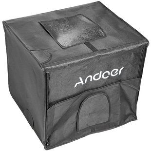 Переносной фотобокс с LED подсветкой Andoer LB-01 | Лайткуб для предметной съемки, 35х35х35 см 0179 фото