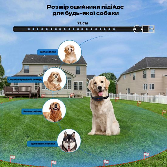 Беспроводной электронный забор для собак iPets WDF-916, с голосовым управлением 7371 фото
