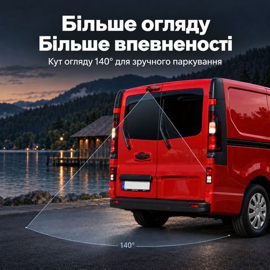 Камера заднього виду в стоп-сигнал для Renault Trafic / Opel Vivaro 2014 Podofo A4068, з нічним баченням, IP67 1412 фото