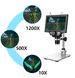 Цифровий мікроскоп на штативі GAOSUO G1200HD, з 7" LCD екраном і підсвічуванням, збільшення до 1200X, живлення від мережі 7267 фото 5