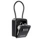 Подвесной наружный мини сейф uSafe KS-07 для ключей, с кодовым замком и гибким тросом, Черный 7699 фото 4