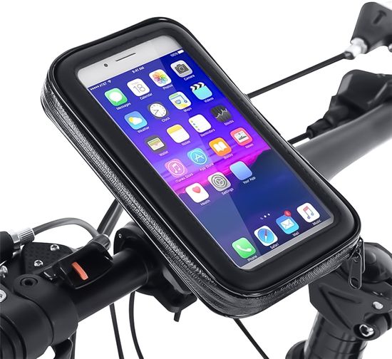 Універсальний тримач для телефону на велосипед або мотоцикл Addap BPH-01, розмір XL, для діагоналі 6,3"-6,8"" 3827 фото