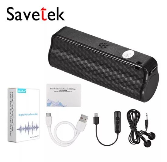 Міні диктофон Savetek 1000 з магнітом, голосовою активацією запису, 32gb (600 годин роботи) 6177 фото