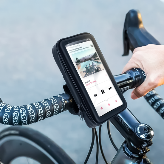 Універсальний тримач для телефону на велосипед або мотоцикл Addap BPH-01, розмір XL, для діагоналі 6,3"-6,8"" 3827 фото