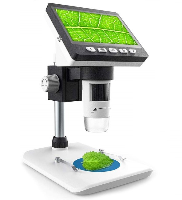 Цифровий мікроскоп з 4,3" LCD дисплеєм та підсвіткою GAOSUO M700, акумуляторний, збільшення до 1000X, 1080P 7790 фото