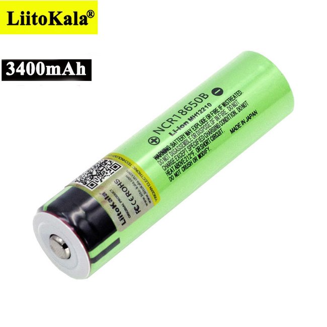 Аккумулятор Li-Ion 18650 на 3400 mAh LiitoKala NCR18650B | с защитой