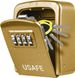 Антивандальный настенный мини сейф uSafe KS-08 для ключей, с кодовым замком, Золотой 7700 фото 1