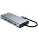 11в1 Type-C хаб для ноутбука Addap MH-13, многофункциональный разветвитель: 4 x USB 3.0 + Type-C + HDMI + VGA + Ethernet + SD + MicroSD + 3.5mm 0222 фото 15