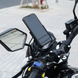 Алюминиевый держатель для смартфона на руль мотоцикла / велосипеда с USB зарядкой Addap BPH-04m black, для диагонали 4"-6,5" 7749 фото 9