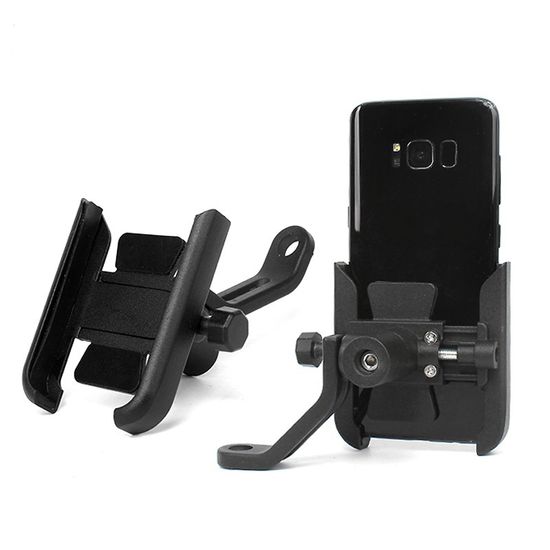 Тримач для смартфону на дзеркало мотоцикла / електровелосипеда Addap BPH-03m, з USB зарядкою, для діагоналі 4"-6,5" 7750 фото