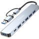 Мультифункціональний USB type-C хаб для ноутбука Addap MH-15D | розгалужувач 7в1: USB 3.0, USB 2.0, Micro SD, Type-C, PD 1125 фото 1